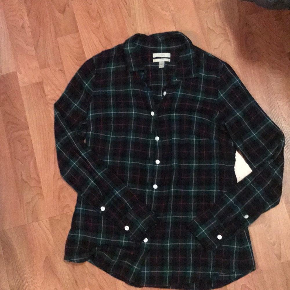 Plaid J.Crew Button down